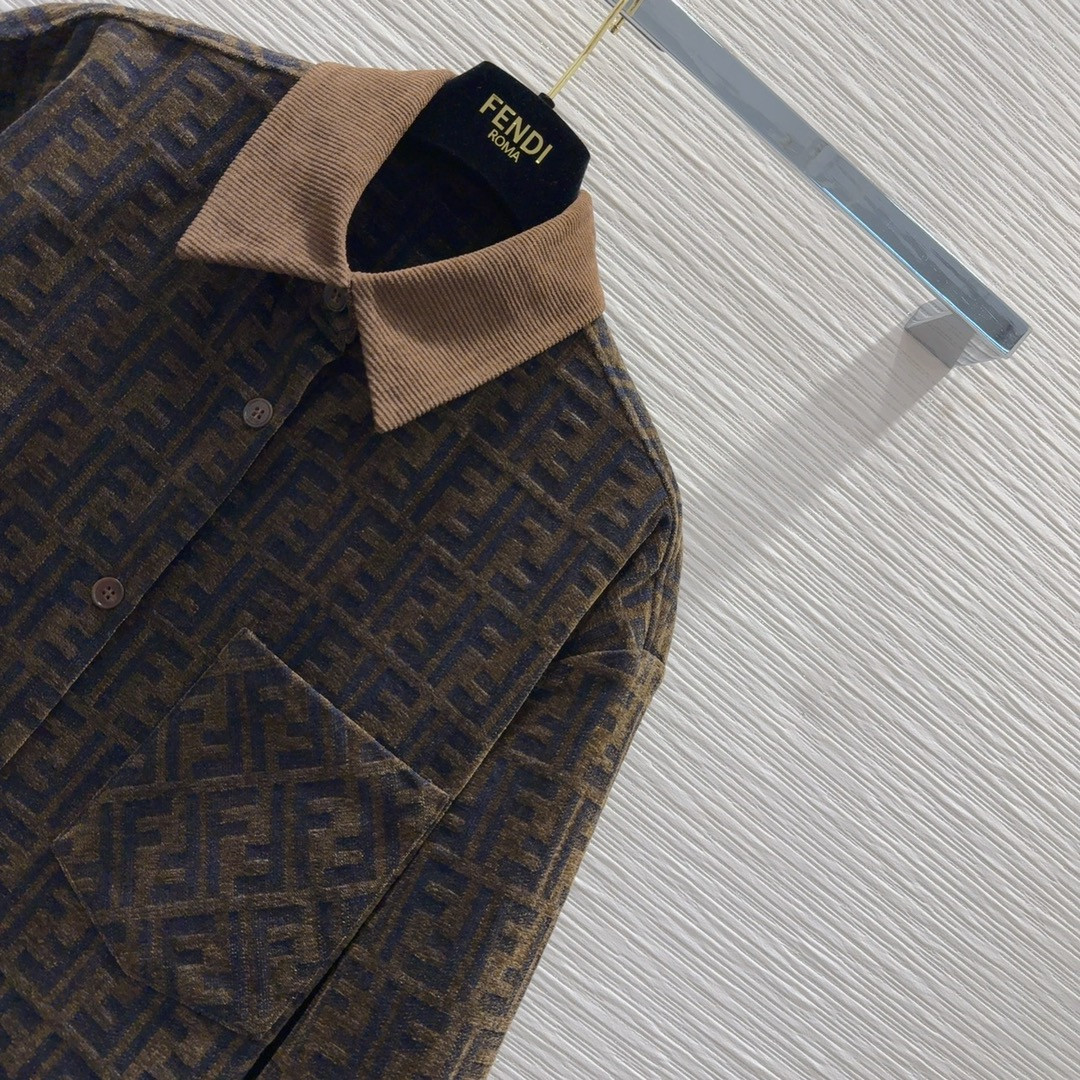 F**di jacquard lined jacket
