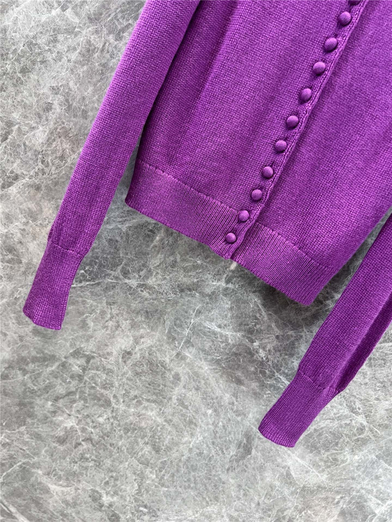Pra*a purple cashmere cardigan