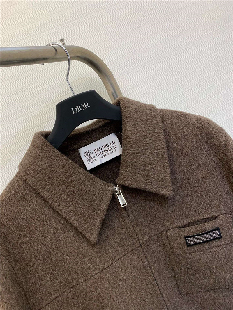 BC lapel wool coat
