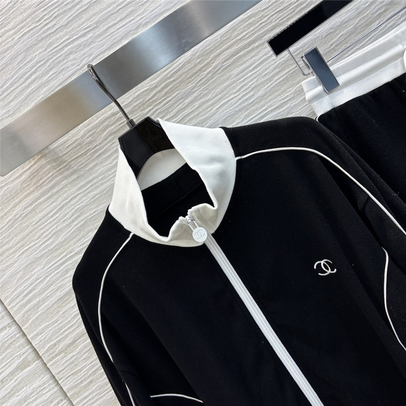 Ch**el stand collar casual suit