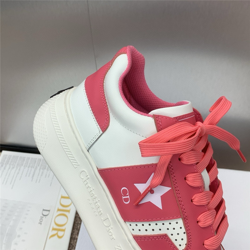 D10r star red lace-up platform sneakers