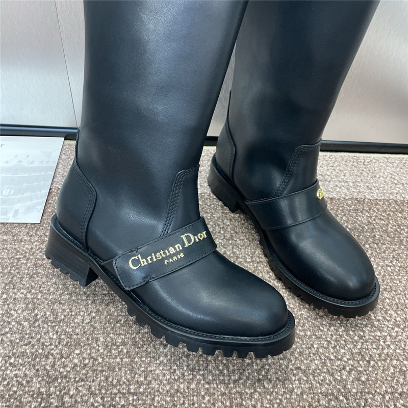 D10r d-quest boot black calfskin