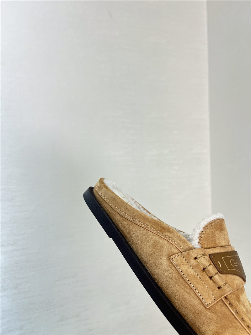 D10r boy mule beige suede calfskin