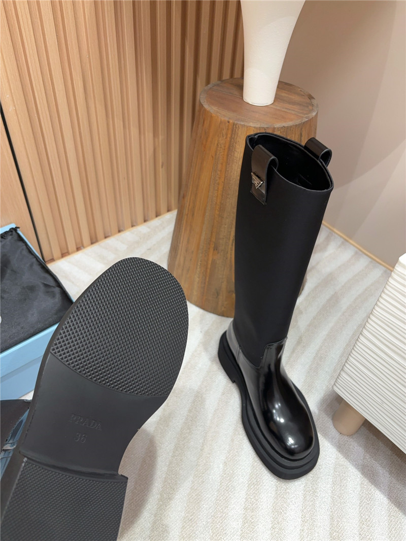 Pra*a re-nylon knee-high boots