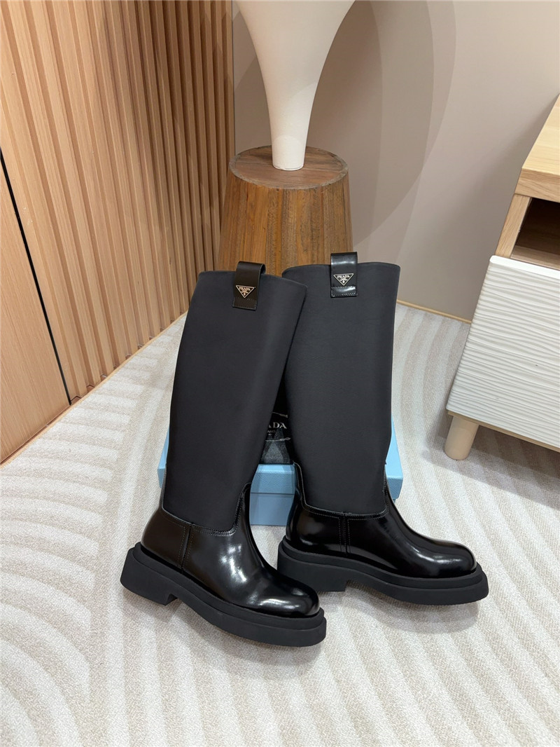 Pra*a re-nylon knee-high boots