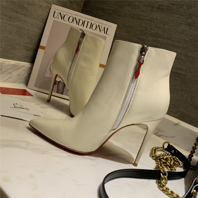 Chr1st1an louboutin so kate ankle boots in beige