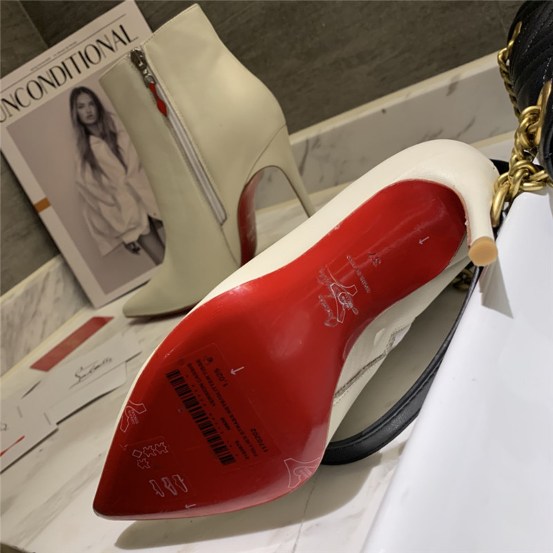 Chr1st1an louboutin so kate ankle boots in beige