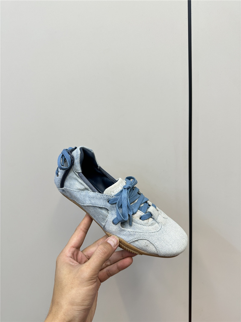 Acne Studios Lace-up Denim Canvas Sneakers
