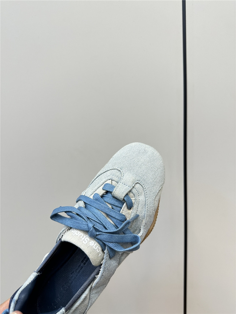 Acne Studios Lace-up Denim Canvas Sneakers