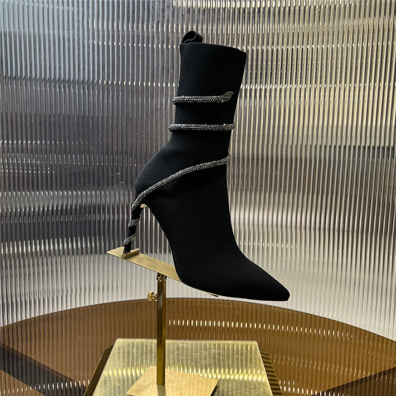 Rene Caovilla Black Margot Boots