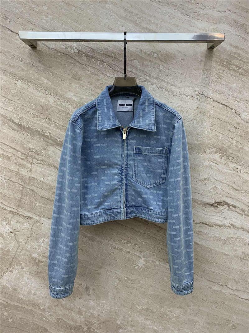 M1um1u denim jacket