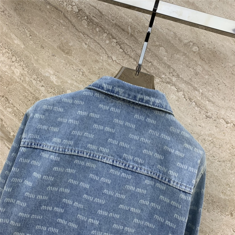 M1um1u denim jacket