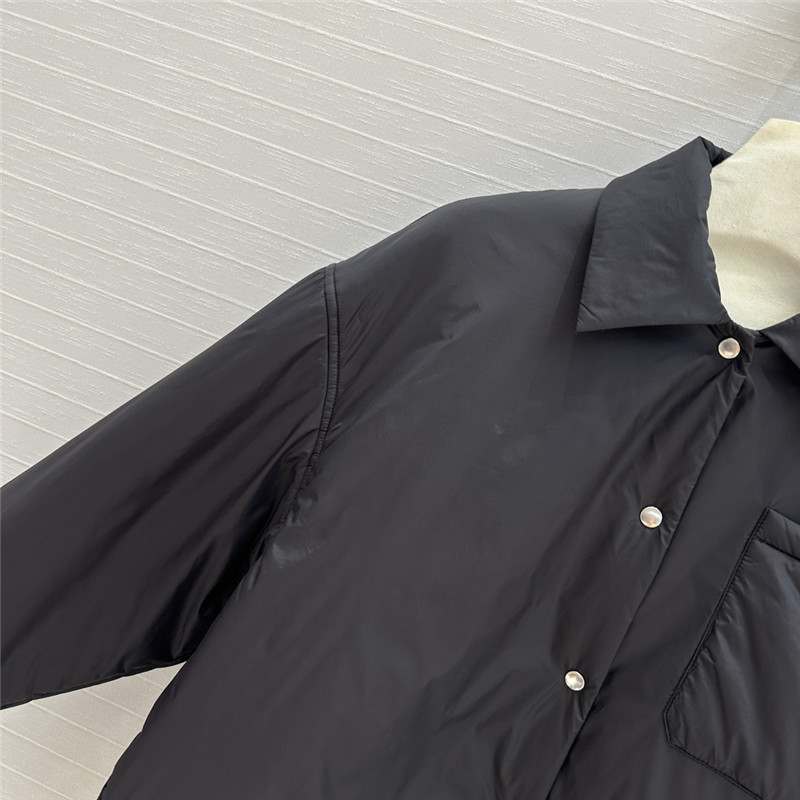 Pra*a shirt-style thin cotton coat