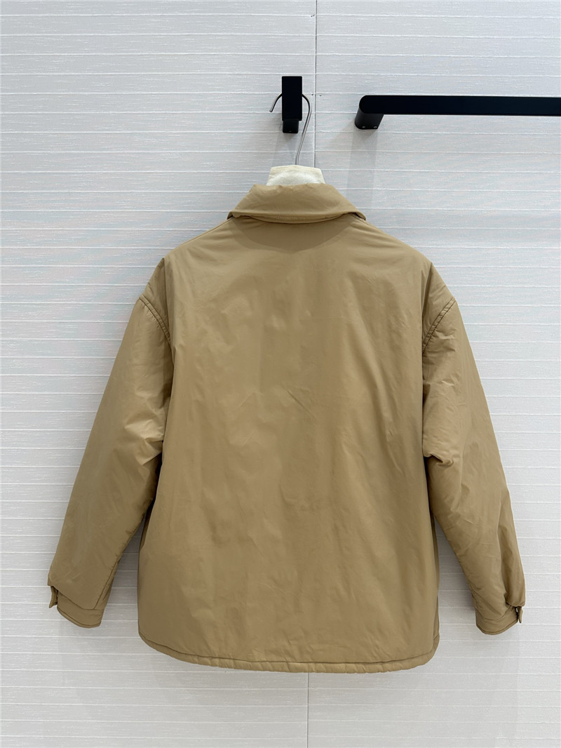 Pra*a shirt-style thin cotton coat