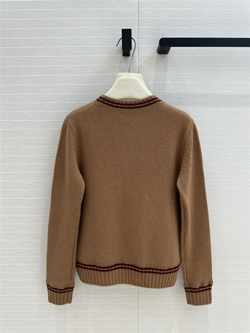 Pra*a wool and cashmere sweater in brown