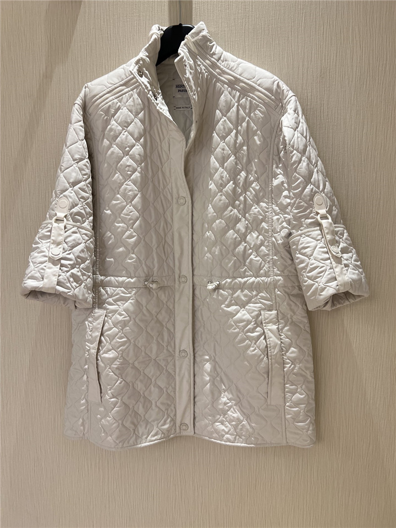 Moncler white down jacket
