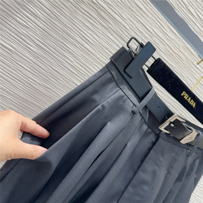 Pra*a suit wide leg pants skirt