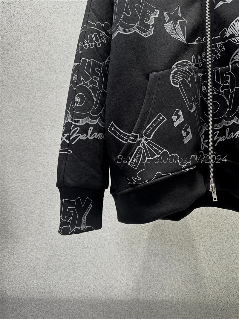 Ba1en*iaga cotton jersey sweatshirt