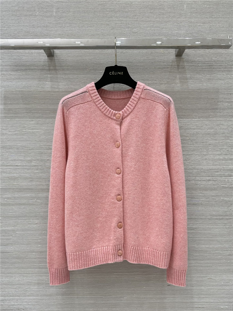 Ce1i*e baby pink cashmere cardigan