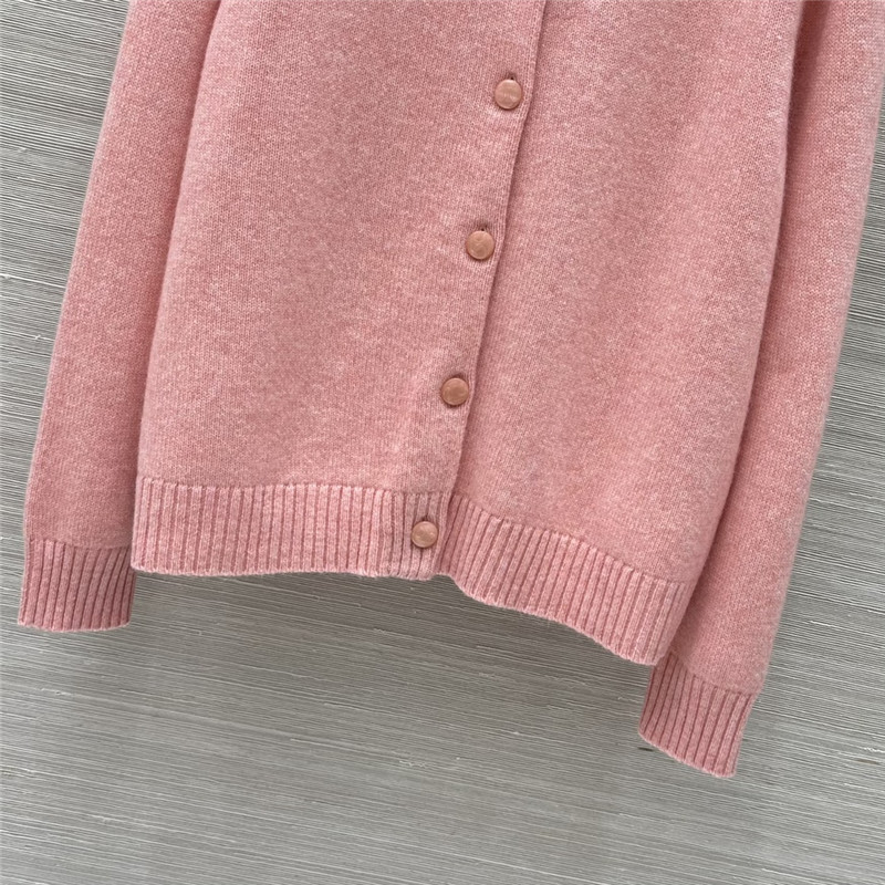 Ce1i*e baby pink cashmere cardigan