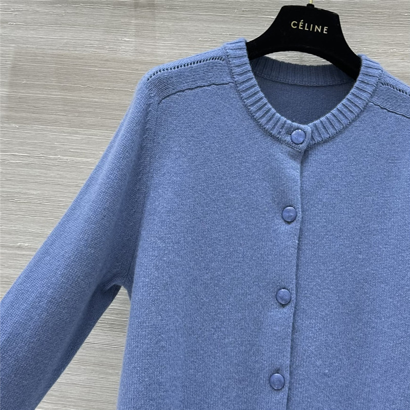 Ce1i*e blue cashmere cardigan
