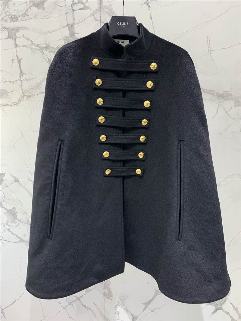 Ce1i*e military cape coat