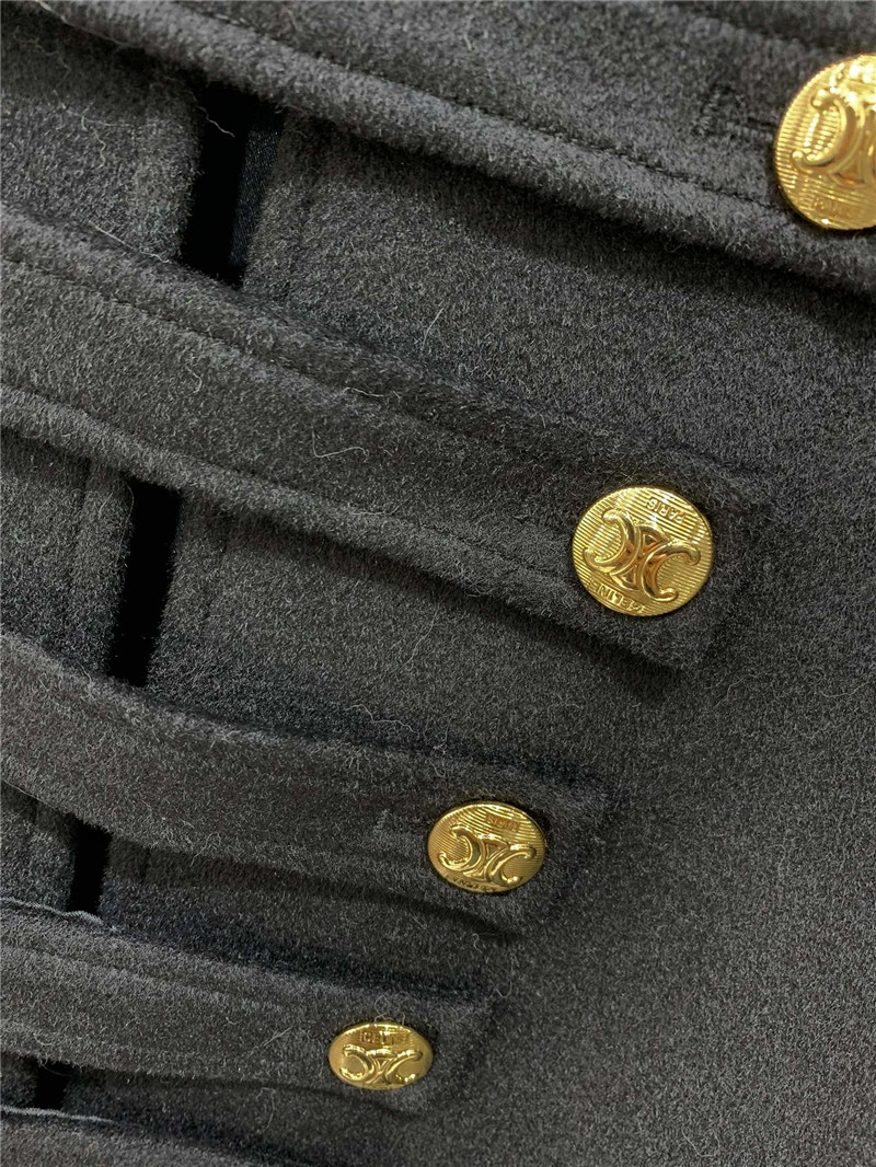 Ce1i*e military cape coat