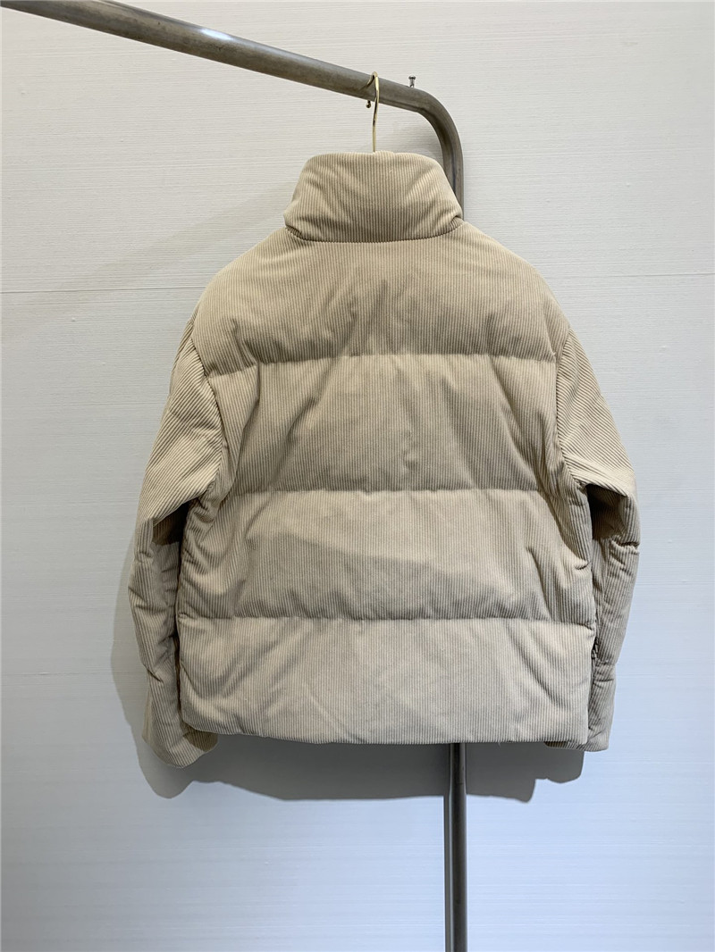 M1um1u corduroy down jacket