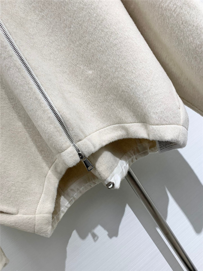 L0ew* hooded wool coat