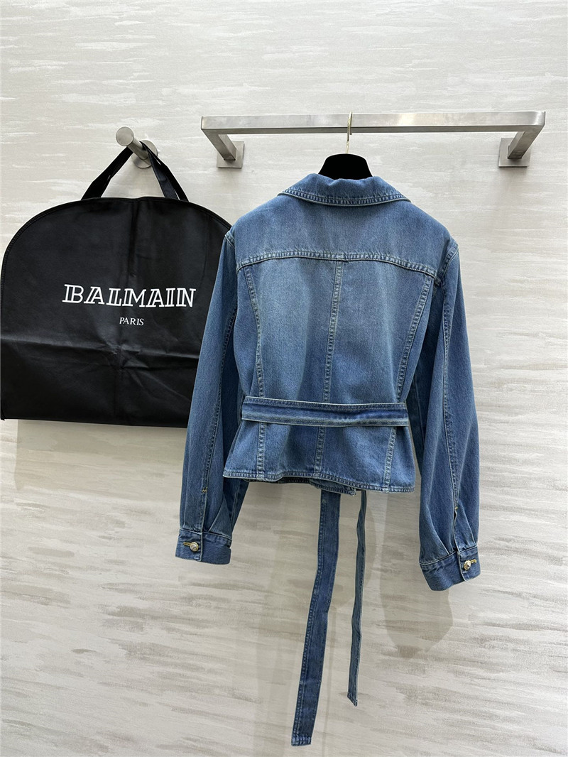 Balmain lapel denim jacket