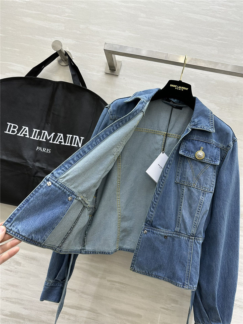 Balmain lapel denim jacket