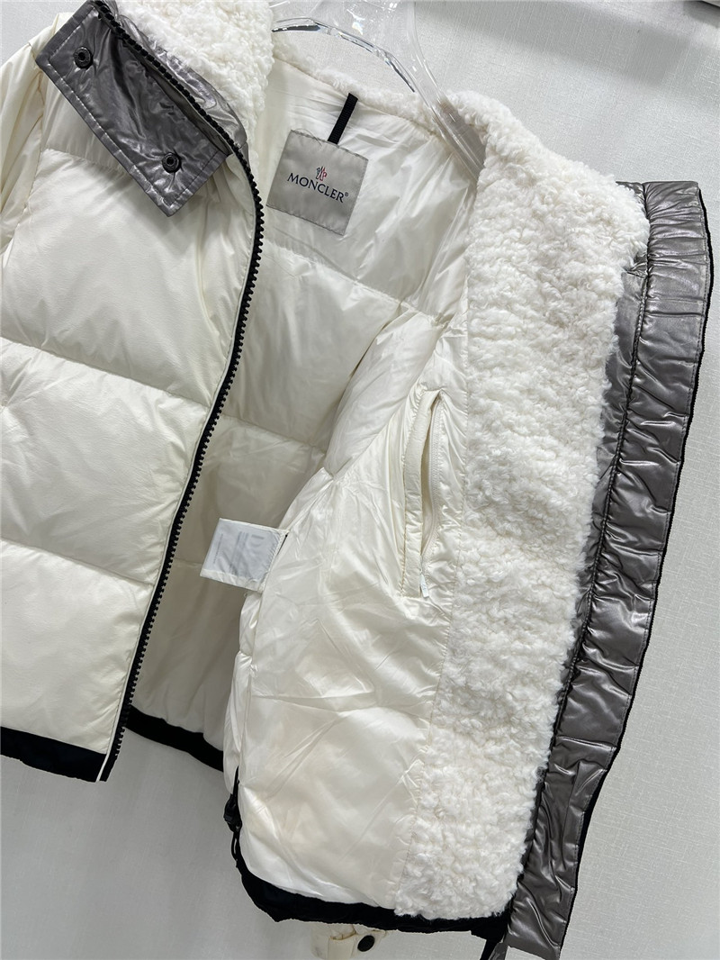 Moncler white goose down jacket