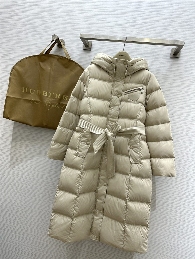 Bv*b*rry hooded long down jacket