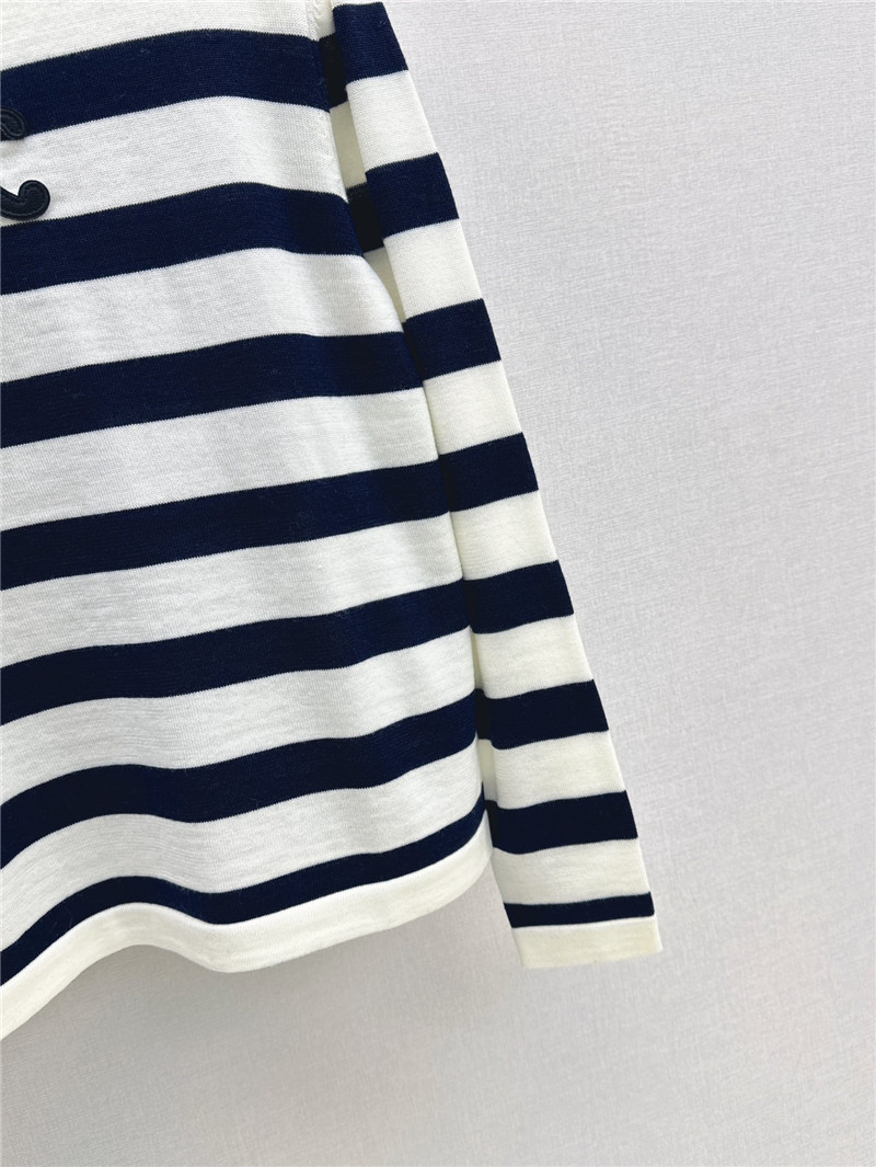 Ce1i*e applique striped wool sweater