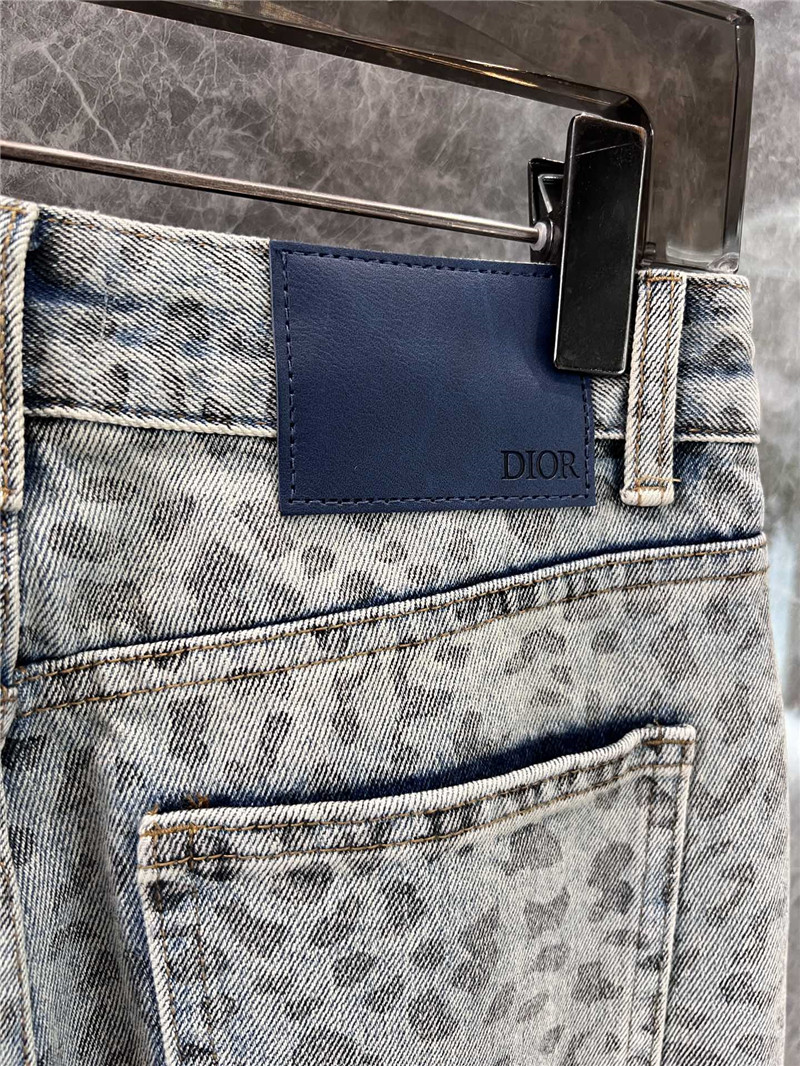 D10r rhinestone denim trousers