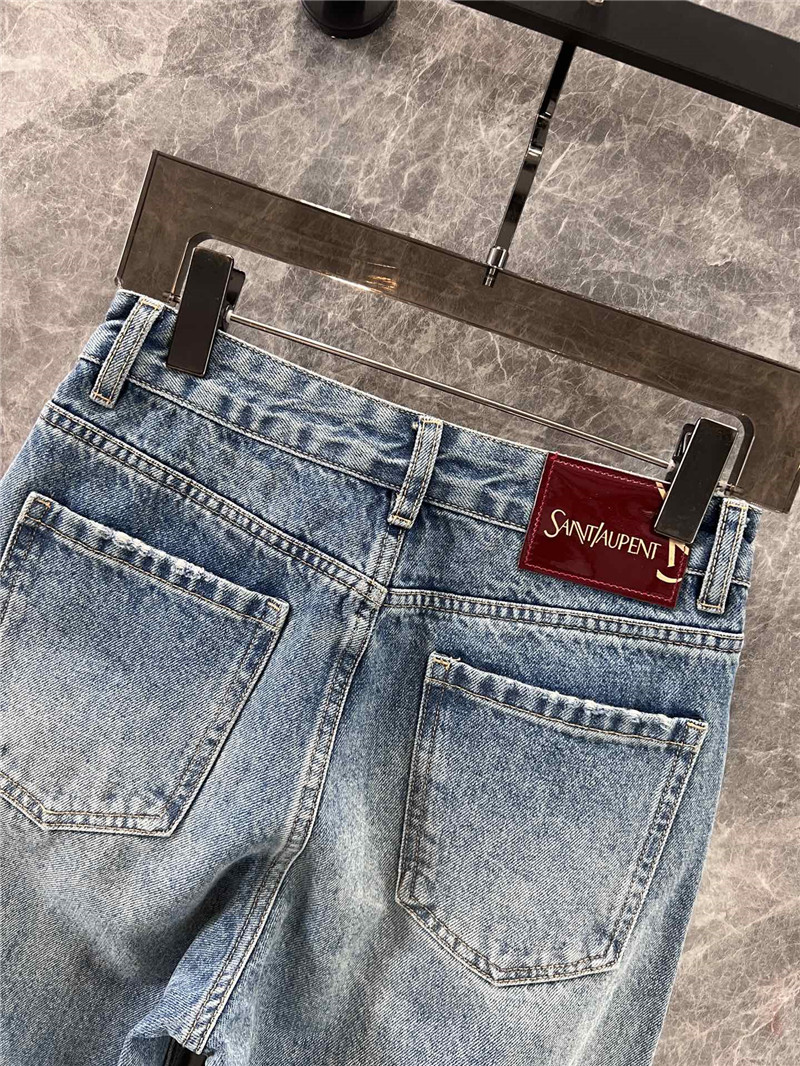 Y51 wide-leg denim trousers