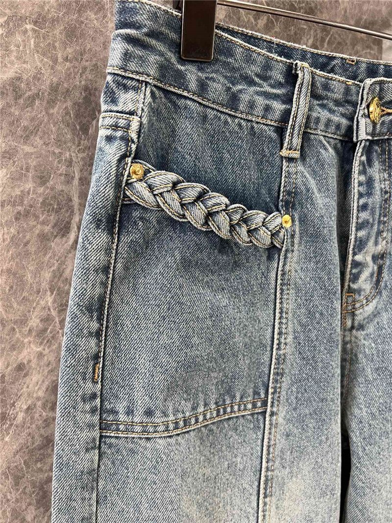 Y51 wide-leg denim trousers