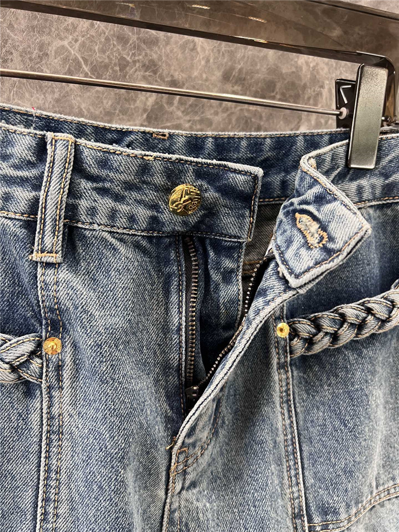 Y51 wide-leg denim trousers
