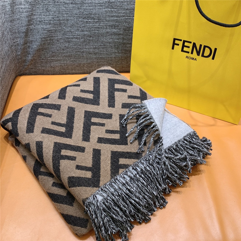 F**di wool and cashmere blend cape