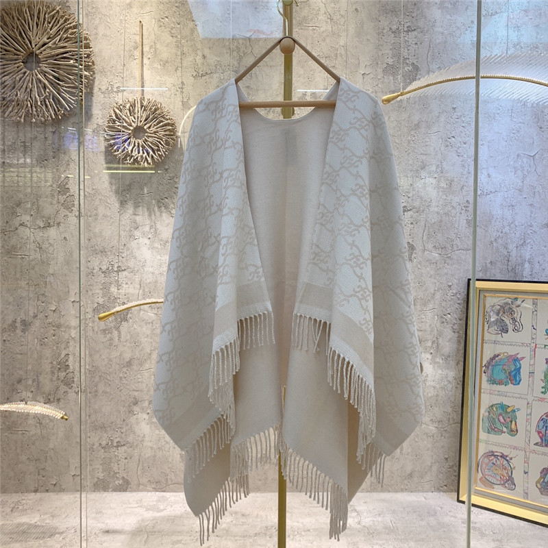 F**di wool and cashmere blend cape