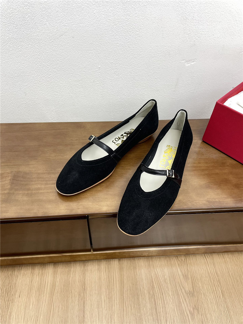 Salvatore Ferragamo Audrey (1954) Black Suede