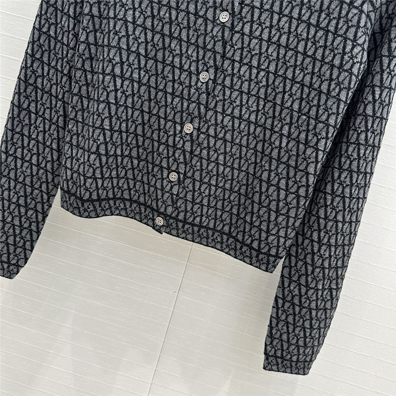 Va1e*ntin0 toile iconographe cardigan in grey