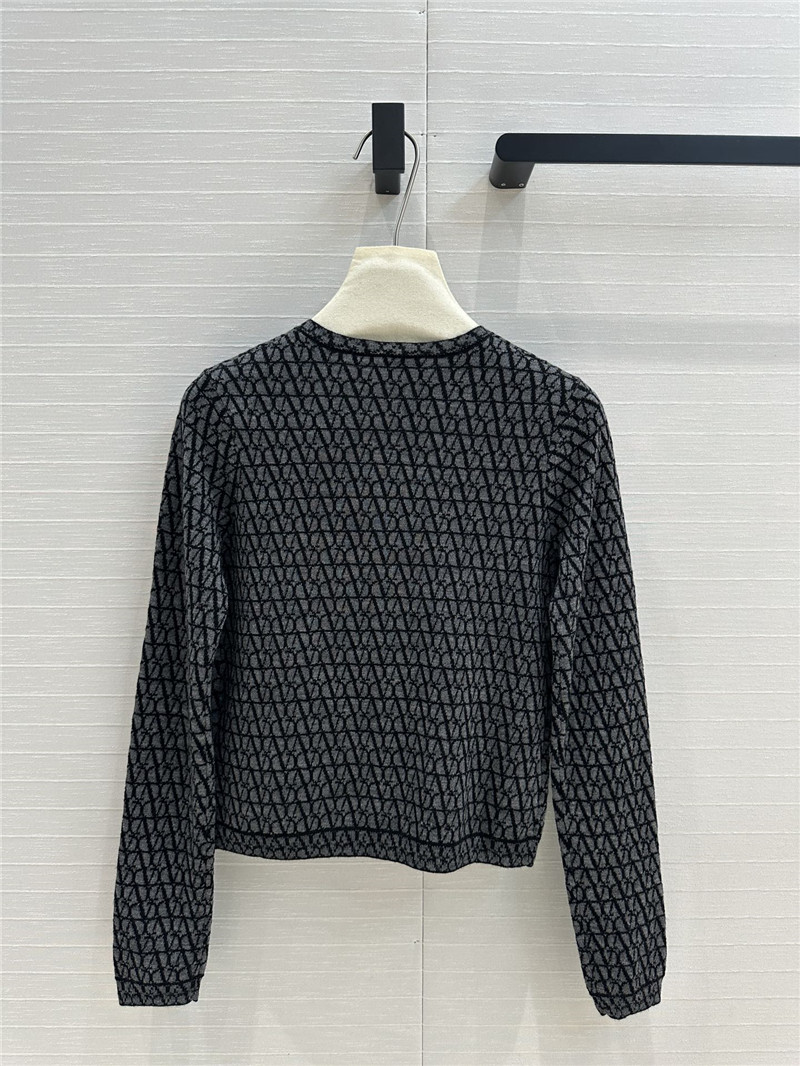 Va1e*ntin0 toile iconographe cardigan in grey