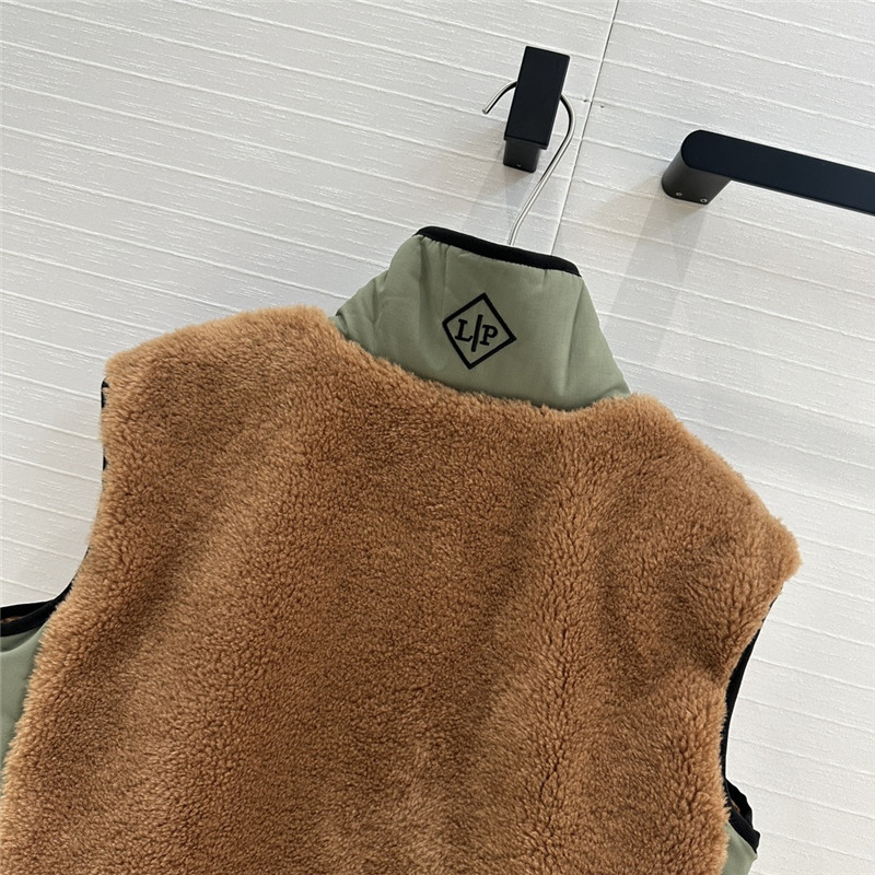 L0r0 P1ana fur blend men’s vest jacket