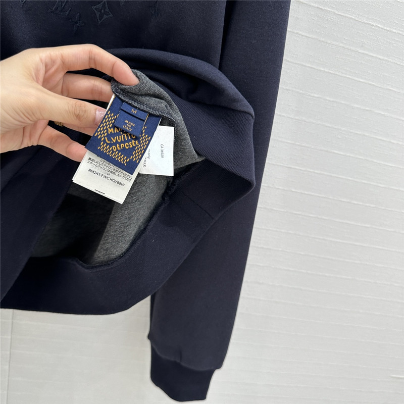 LV Navy Gradient Aurora Monogram Sweatshirt