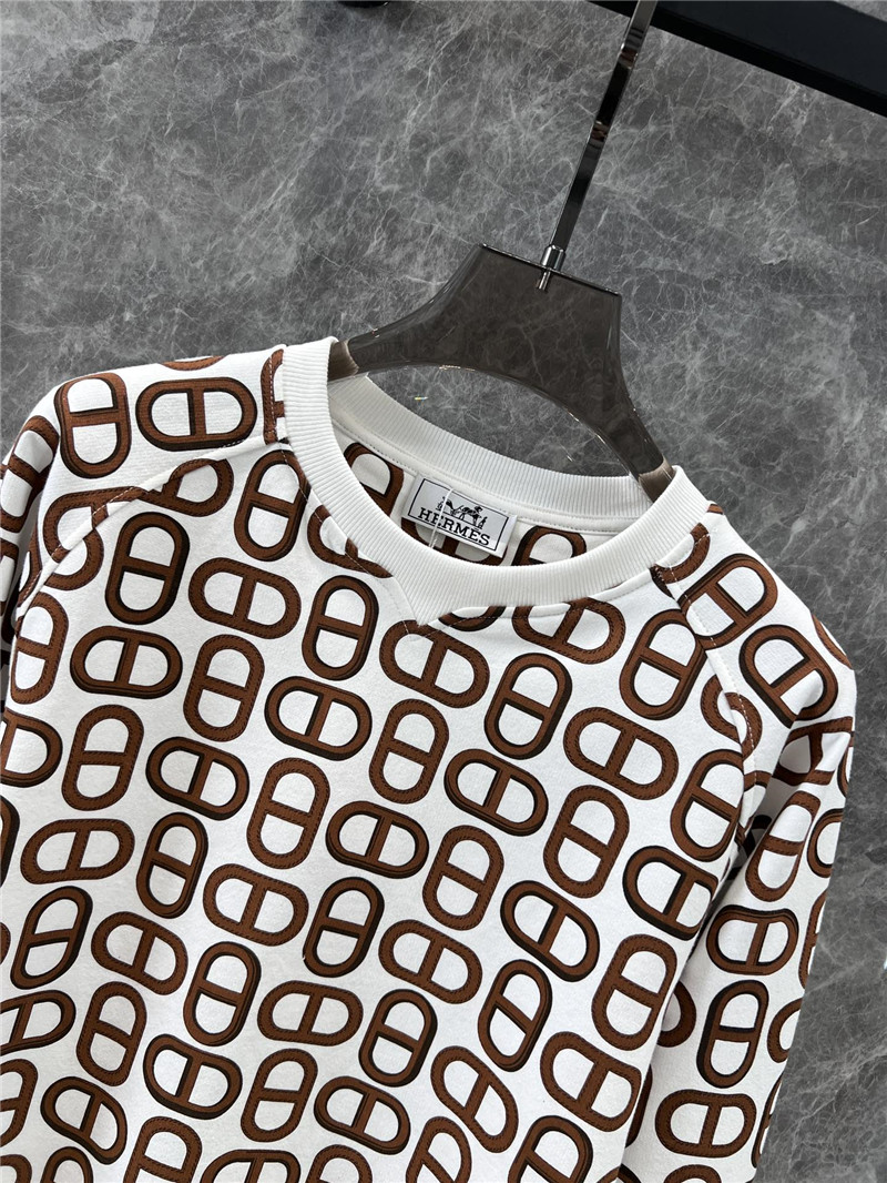 H**me5 printed crewneck sweatshirt white