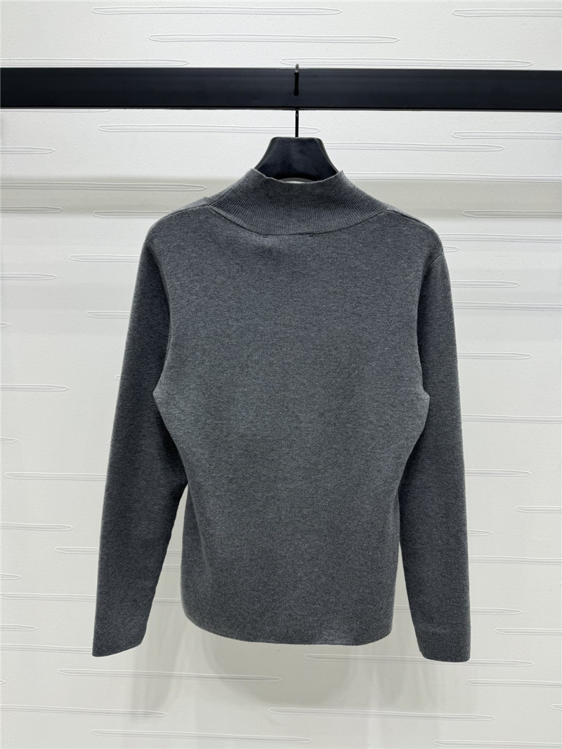 F**di grey mock neck jumper top