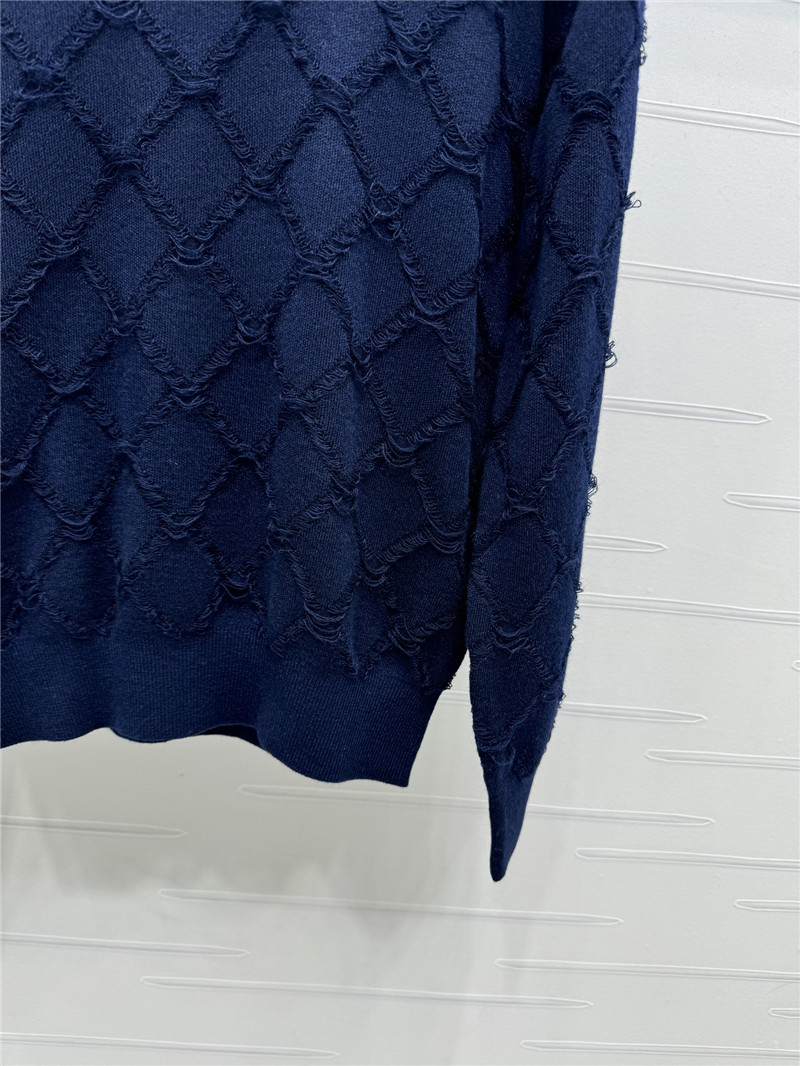 ch**el D1am0nd quilted wool sweater navy
