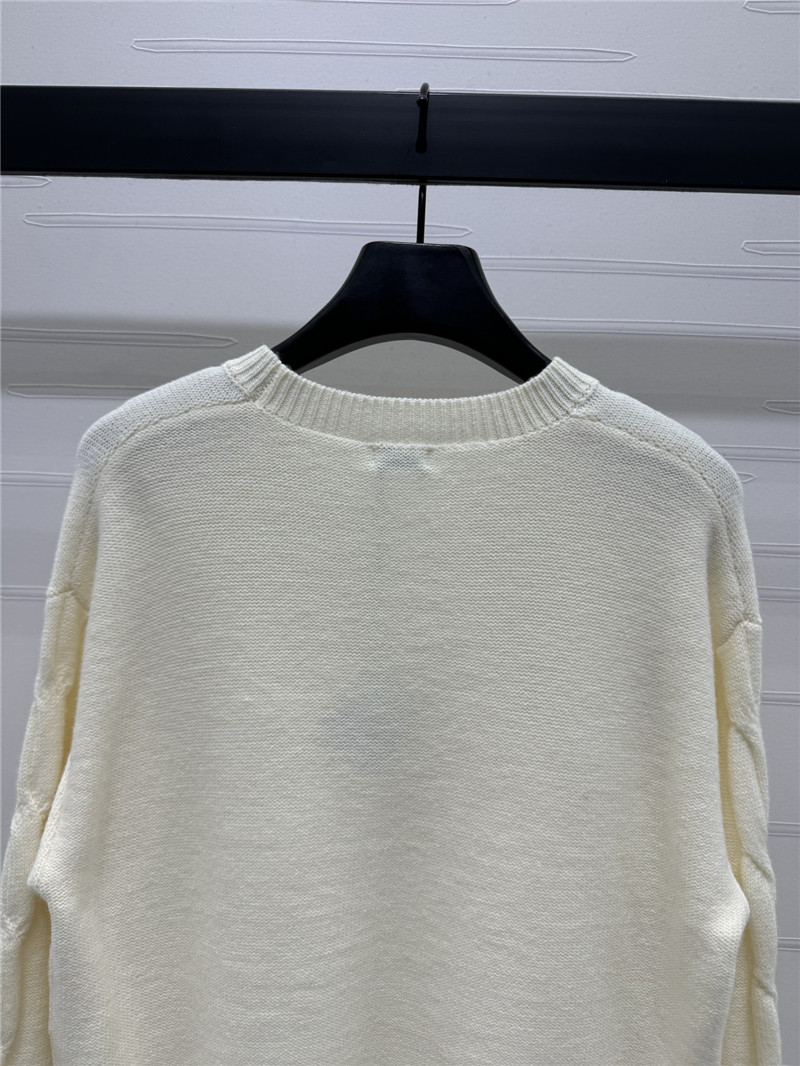 L0ew* anagram wool blend sweater white