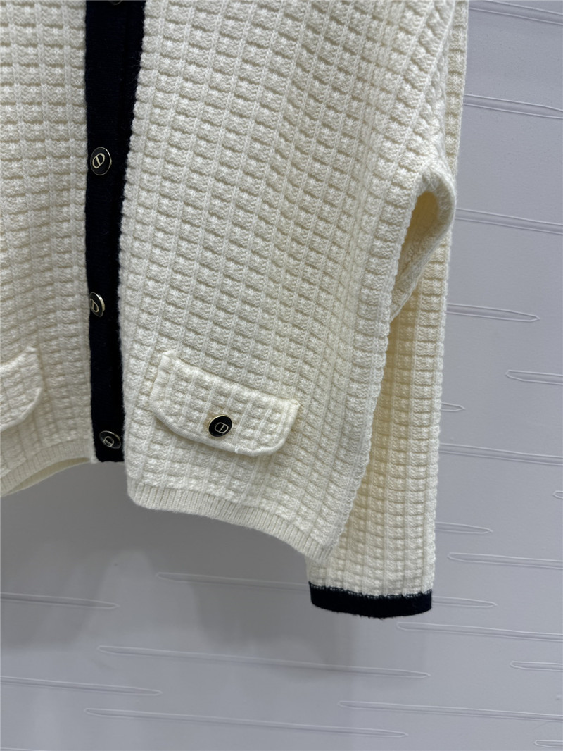 j’adore D10r wool cardigan white
